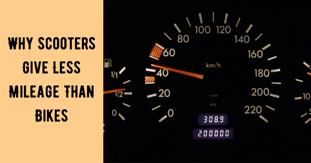 Why Scooters Give Less Mileage Than Bikes